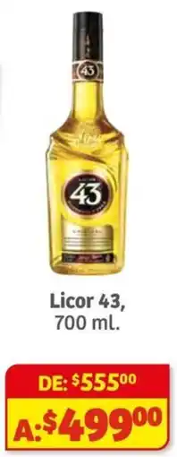 Soriana Híper 43 Licor oferta