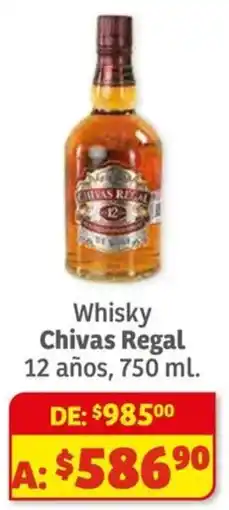 Soriana Híper Chivas Regal whisky oferta
