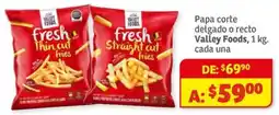 Soriana Híper Valley Foods pap corte Delgado o recto oferta