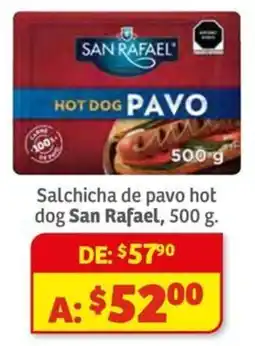 Soriana Híper San Rafael salsicha de pavo hot dog oferta