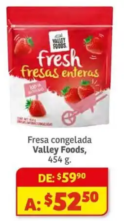 Soriana Híper Valley Foods fresa congelada oferta
