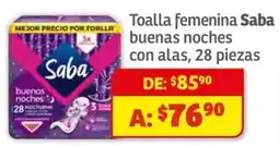Soriana Híper Saba toalla feminina oferta