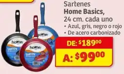 Soriana Híper Home Basics sartenes 24 cm oferta
