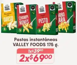 Soriana Híper Valley Foods pastas instantáneas oferta
