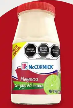 Soriana Híper McCormick mayonesa con jugo de limones oferta