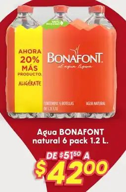 Soriana Híper Bonafont agua natural oferta