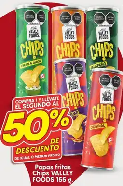 Soriana Híper Valley Foods papas fritas chips oferta