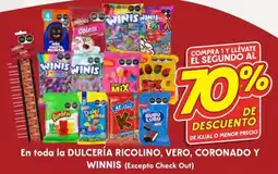 Soriana Híper En toda la dulcería ricolino, vero, coronado y winnis oferta