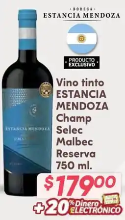 Soriana Híper ESTANCIA MENDOZA Champ selec malbec oferta