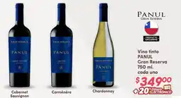 Soriana Híper PANUL vino tinto gran reserva oferta