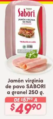 Soriana Híper Sabori jamón virginia de pavo oferta