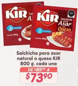 Soriana Híper KIR Salchicha para asar oferta