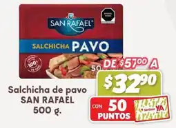 Soriana Híper SAN RAFAEL Salchicha de pavo oferta