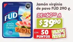 Soriana Híper FUD Jamón virginia de pavo oferta