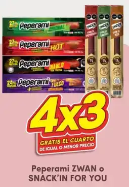 Soriana Híper Peperami ZWAN o SNACK'IN FOR YOU oferta