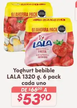 Soriana Híper LALA Yoghurt bebible oferta