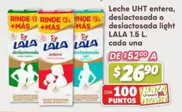 Soriana Híper LALA leche oferta