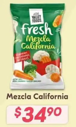 Soriana Híper VALLEY FOODS Mexcla California oferta