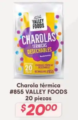 Soriana Híper VALLEY FOODS Charola térmica #855 oferta