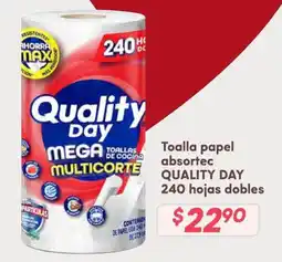 Soriana Híper QUALITY DAY Toalla papel absortec oferta