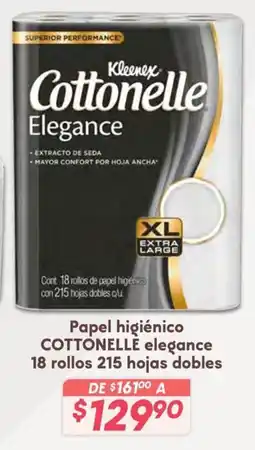 Soriana Híper Kleenex Cottonelle Elegance XL oferta