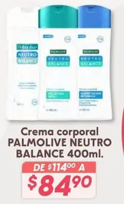 Soriana Híper PALMOLIVE NEUTRO BALANCE Crema corporal oferta