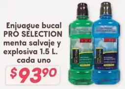 Soriana Híper Pro Selection enjuage bucal oferta