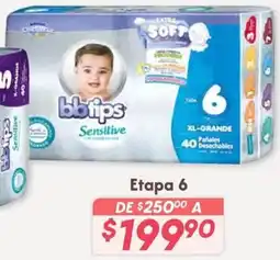 Soriana Híper Bbtips Sensitive Etapa 6 oferta