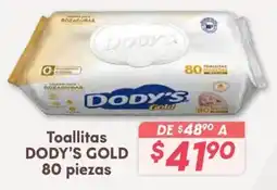 Soriana Híper DODY'S Gold Toallitas oferta