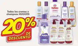 Soriana Híper Todas las cremas o shampoos HUGGIES oferta
