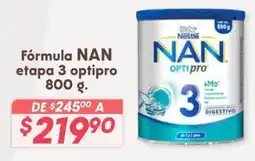 Soriana Híper NAN Optipro etapa 3 oferta