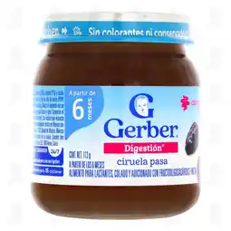 Farmacias Guadalajara Papilla Gerber Digestión Etapa 2 Ciruela Pasa, 113 gr oferta