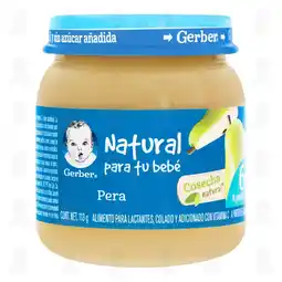 Farmacias Guadalajara Papilla Gerber Cosecha Natural Etapa 2 Pera, 113 gr oferta