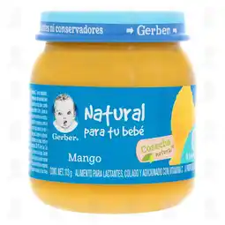 Farmacias Guadalajara Papilla Gerber Cosecha Natural Etapa 2 Mango, 113 gr oferta
