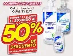Soriana Híper Quality Day gel anitibacterial oferta