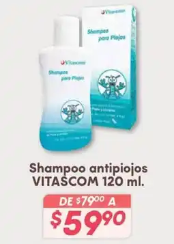 Soriana Híper Vitascom shampoo antipiojos oferta