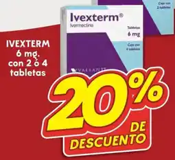 Soriana Híper Ivexterm 6 mg oferta