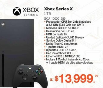 RadioShack Consola xbox series x / 1 tb ssd / negro oferta