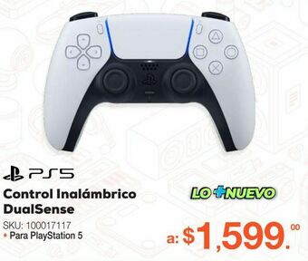 RadioShack Control inalámbrico dualsense / playstation 5 / blanco con negro oferta