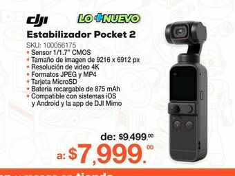 RadioShack Cámara de bolsillo con estabilizador dji pocket 2 standard oferta