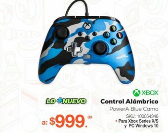 RadioShack Control alámbrico powera blue camo / xbox series x·s / azul camuflaje oferta