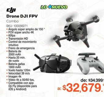 RadioShack Drone dji fpv combo / negro oferta