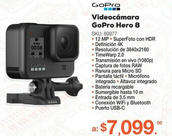 RadioShack Videocámara gopro hero 8 / negro oferta