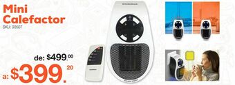 Mini calefactor radioshack rc-213 / blanco