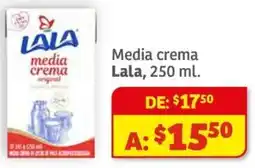 Soriana Híper Lala Media crema oferta