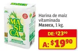 Soriana Híper Maseca harina de maiz vitaminada oferta
