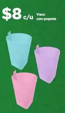 Bodega Aurrerá Vaso con popote oferta