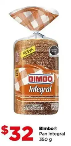 Bodega Aurrerá Bimbo pan integral oferta