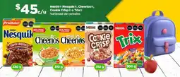 Bodega Aurrerá Nestlé nesquik, cheerlos, cookle crisp o trix variedad de cereales oferta