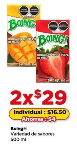 Bodega Aurrerá Boing variedad de sabores oferta